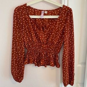 Francesca’s Red Crop Top